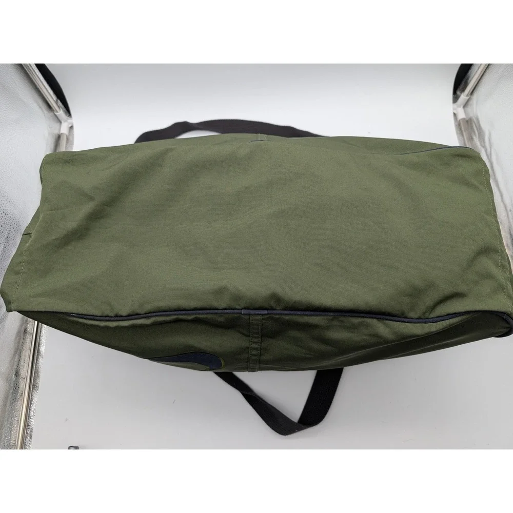 Nike Duffel Bag Olive Green Grey Gym Travel Bag BA1993-343 Large Swoosh Logo